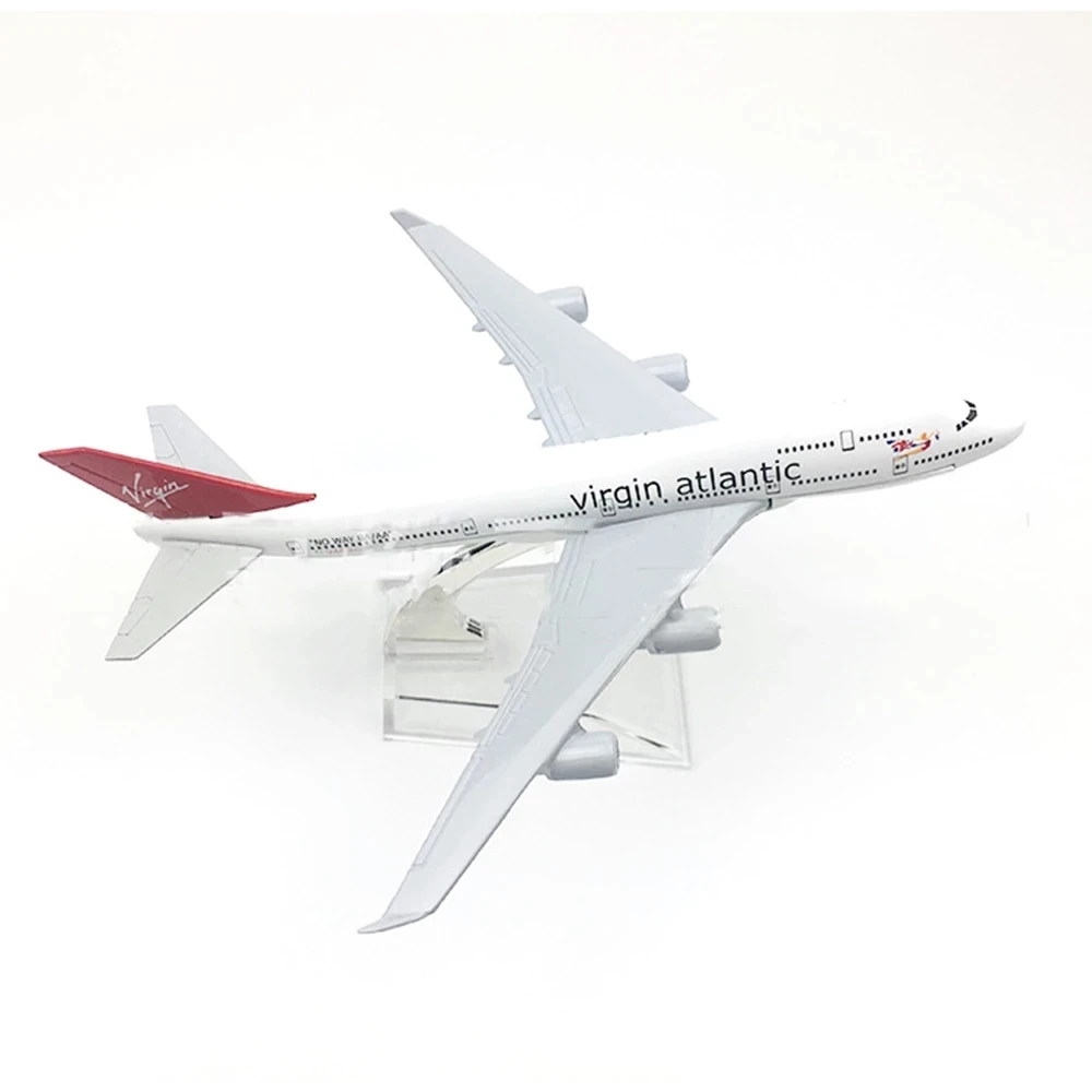 1/400 Scale Alloy Aircraft B747 Virgin Atlantic 16cm Plane Boeing 747 Model Toys Decoration Children Gift Collection