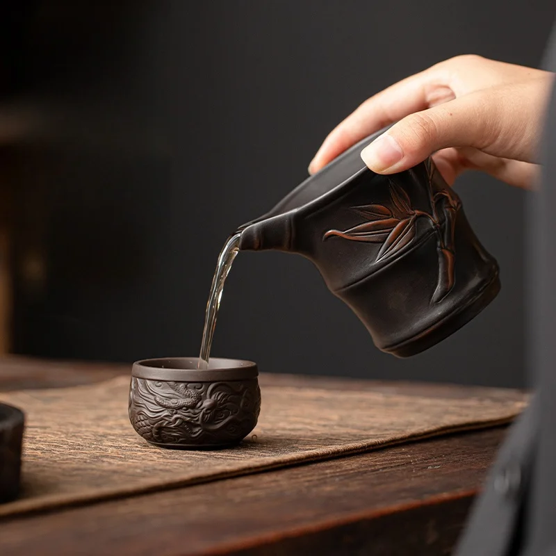 

Высококачественный фиолетовый керамический кувшин для чая в стиле ретро, разделитель чая, аксессуары для чайных наборов Chahai Kung Fu