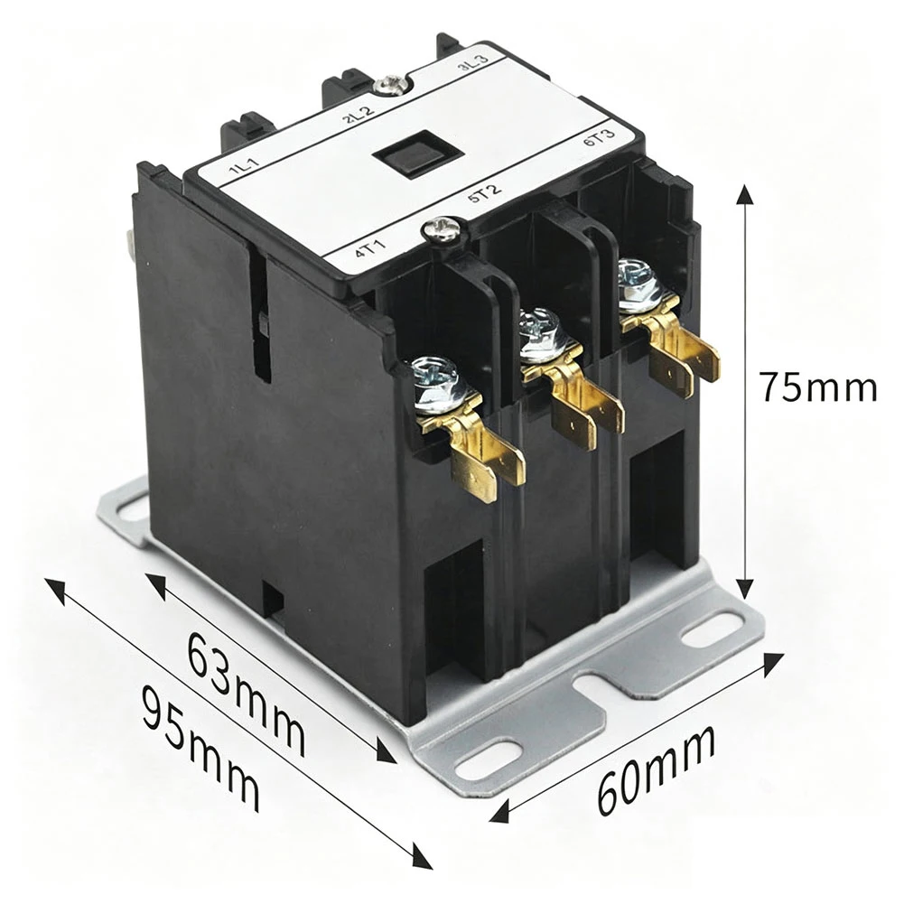 3 Poles 30A 35A 24V/110A/220V AC Air Conditioner Condenser Compressor Contactor AC Definite Purpose Contactor