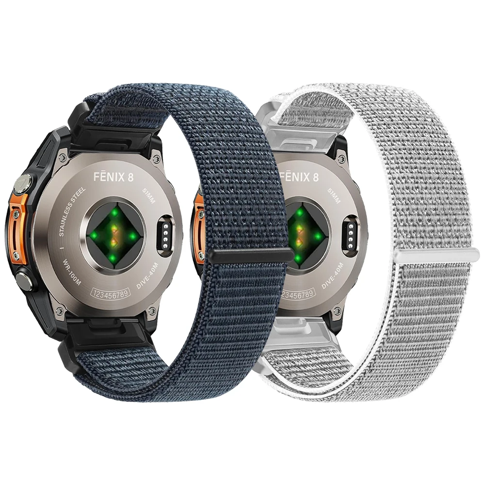 

QuickFit 26 мм 22 мм нейлоновый ремешок для часов Garmin Fenix 8 Pro Fenix8 47 мм 51 мм 7 7X 6 6X 5 5X Plus/Epix/Tactix ремешок-браслет