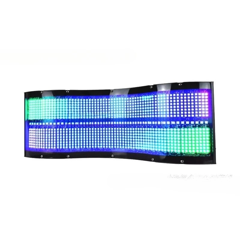 Stage performance LED600W curved full-color strobe light RGB background dyeing bar 48 segments