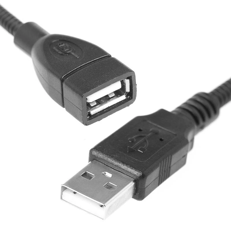  USB 2.0 Male To female Car Dashboard Flush/Mount/Socket Extension Cable 30cm