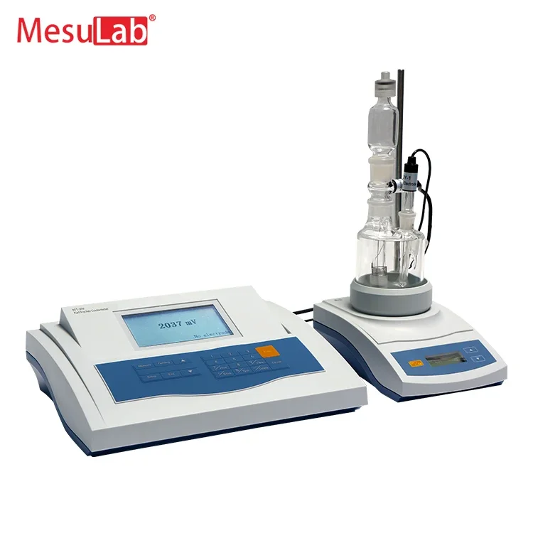 Mesulab lab micro volumetric potentiometric karl fisher fischer titrator coulometer moisture analyze machine test instrument