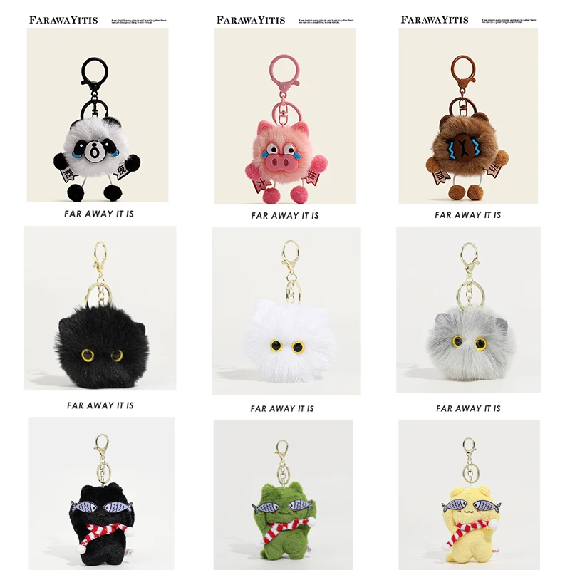 

Original Far Away It is Fuggler Toothed Monster Plush Toys Girls Plush Dolls Schoolbag Charms Gifts Premium Sense Keychain Dolls