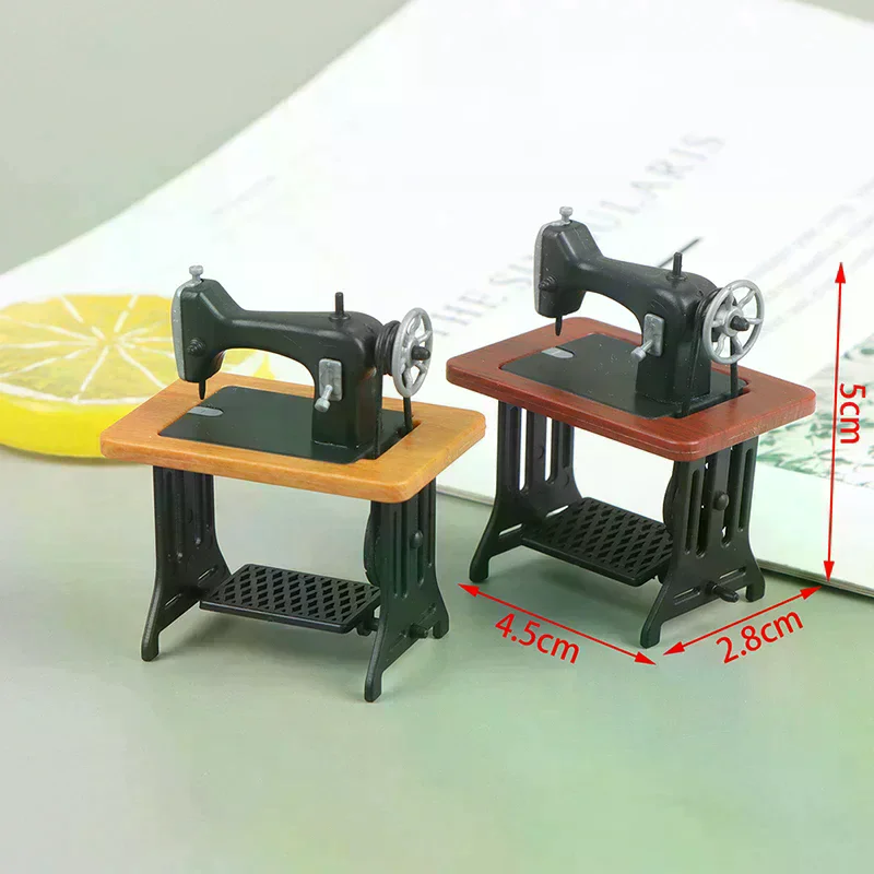 1:12 Dollhouse Miniature Sewing Machine Model Doll Furniture Decor Toy