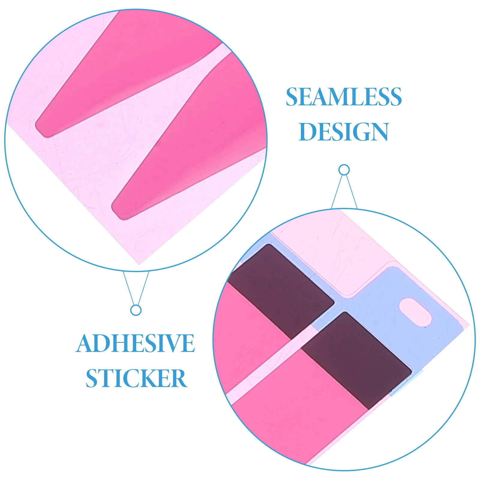 

24pcs Back Stickers Adhesive Glue Phone Batteries Replacement Strips Tapes Double Sided Strong Attachment