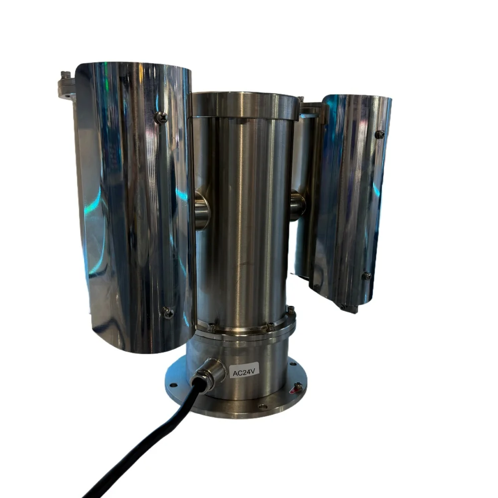 كاميرا IP شبكية PTZ مقاومة للانفجار مع رؤية ليلية، تطبيق داخلي وخارجي، خيارات تخزين بيانات بطاقة Poe Network NVR SD