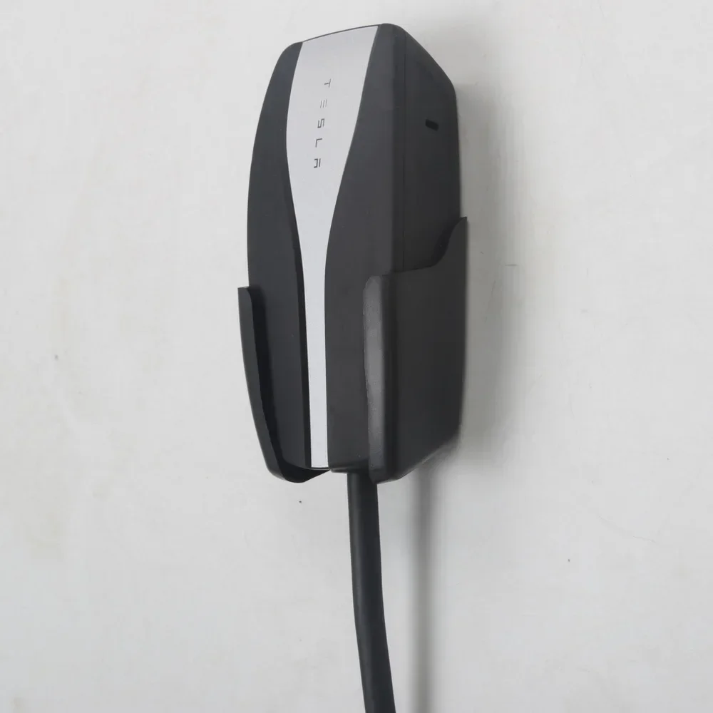 Colgador de Cable de carga de vehículo eléctrico para Tesla Model 3 Y X S, soporte de Cable de pistola de carga, organizador de montaje en pared,