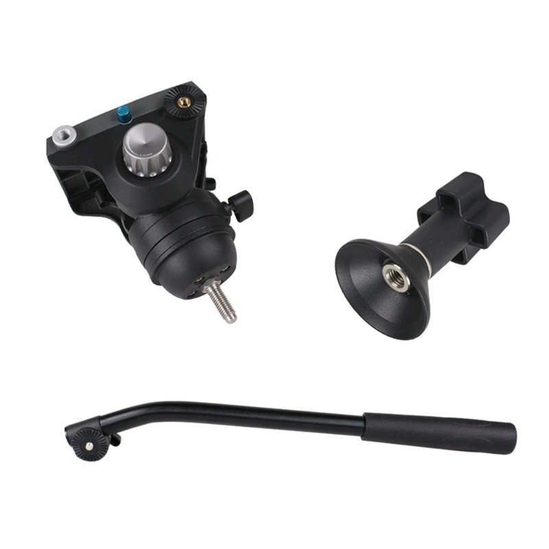 Đầu video chất lỏng nâng cao 100mm có khả năng xoay 360 độ và phạm vi nghiêng 85°/+90° Dropship