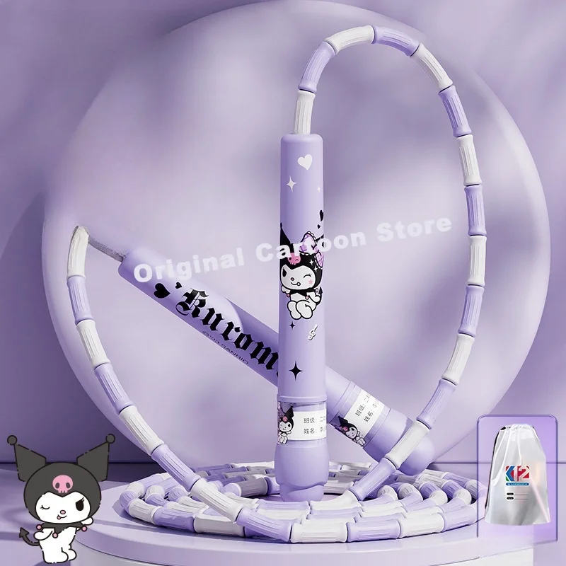 

Детская скакалка Hello Kitty Sanrio Kuromi для начинающих мультяшная Милая Спортивная Подарочная бамбуковая Скакалка с узлом для девочек