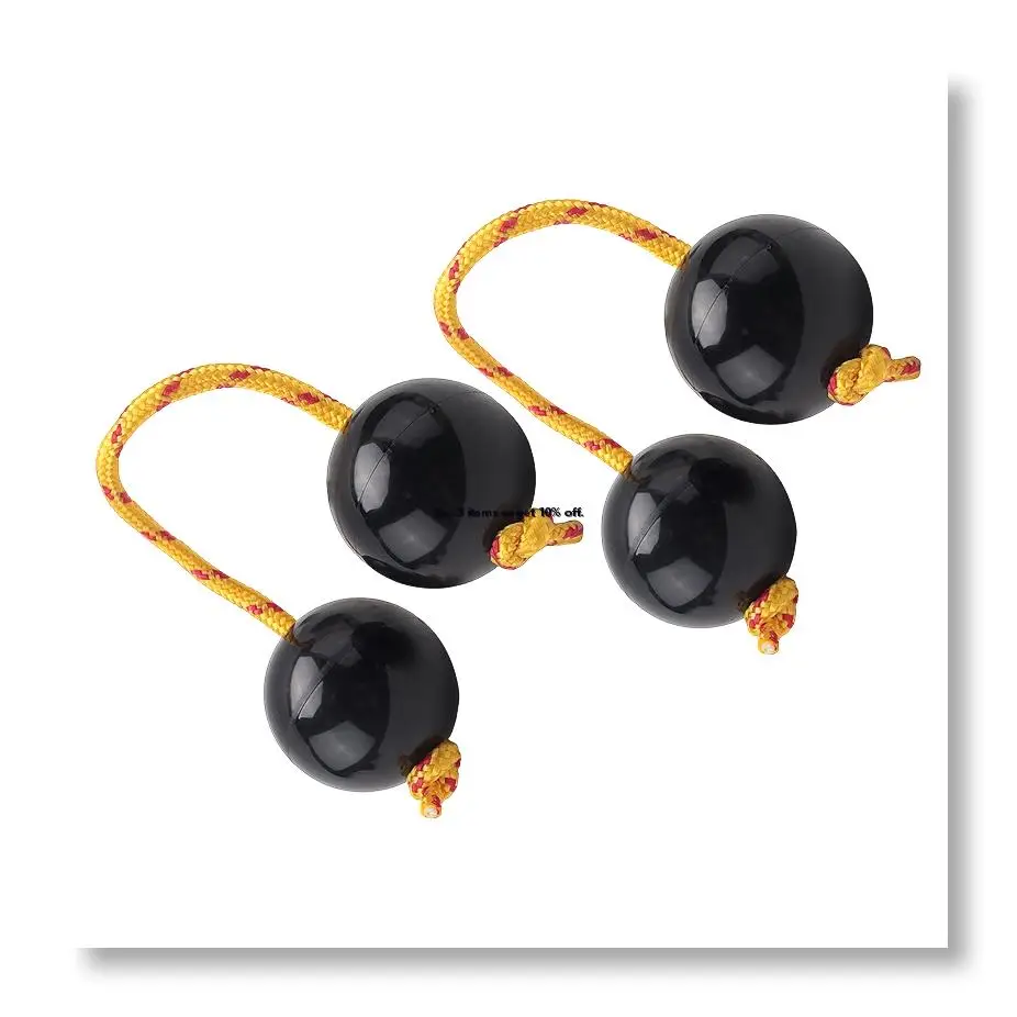 NEW1 Pairs Aslatua Shakers Kashaka Musical Percussion Instrument African Asalato Shaker Rhythmic Balls Black