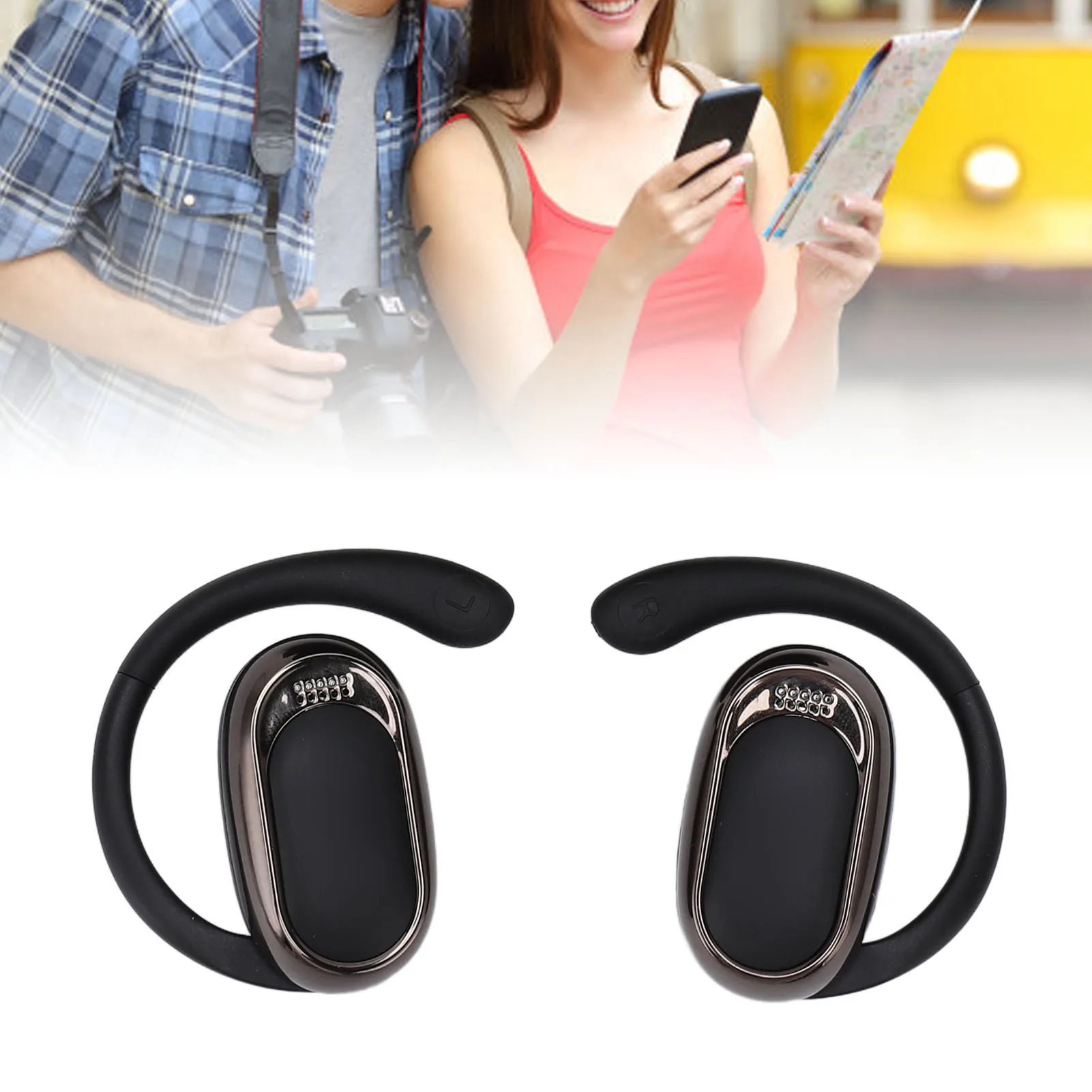 Language Translator Earbuds 144 Languages Translation Bluetooth 5.4 Wireless Music Earbuds Translator Device with Charging