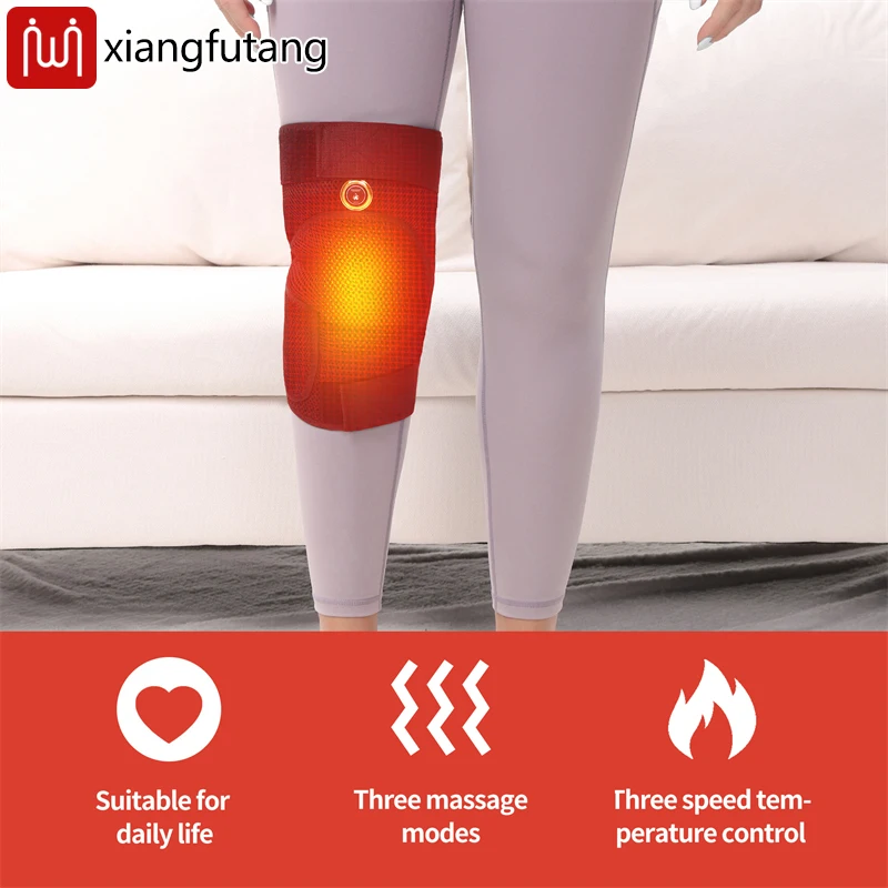 Il massaggiatore per ginocchio riscaldato con strato d'aria allevia la rigidità nelle articolazioni delle gambe, promuove la circolazione sanguigna e mantiene le gambe calde