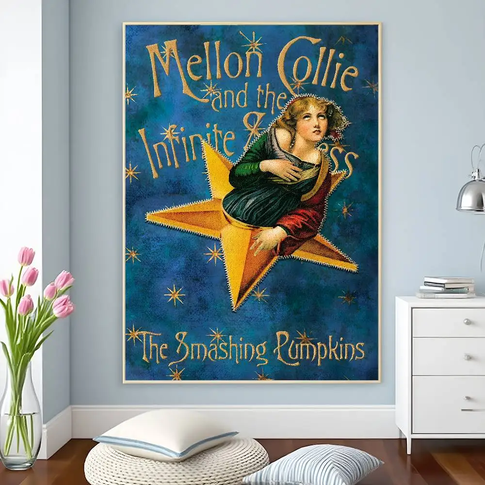 ملصق Band The S-Smashing Pumpkins عالي الدقة ملصقات مقاومة للماء ذاتية اللصق ديكور متعدد الاستخدامات للمنازل والحانات والفنادق المزيد