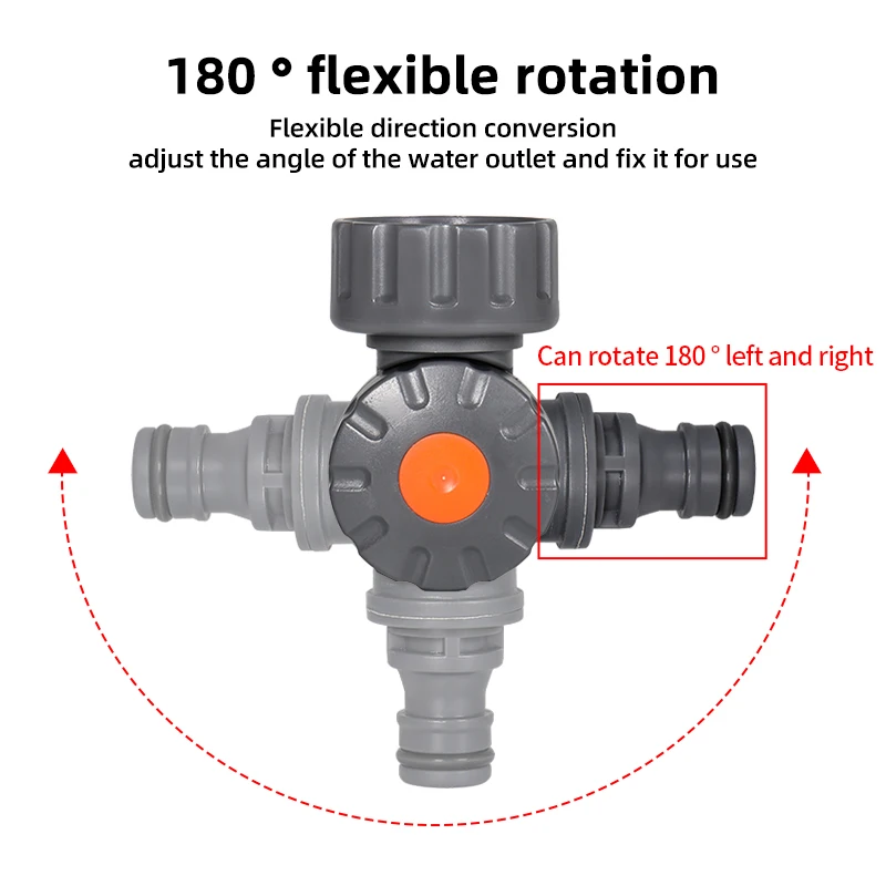 One-Inch Universal Adapter Threaded Connector Rotating Ball Valve Water Pipe Quick Connector for Home Plumbing And Garden
