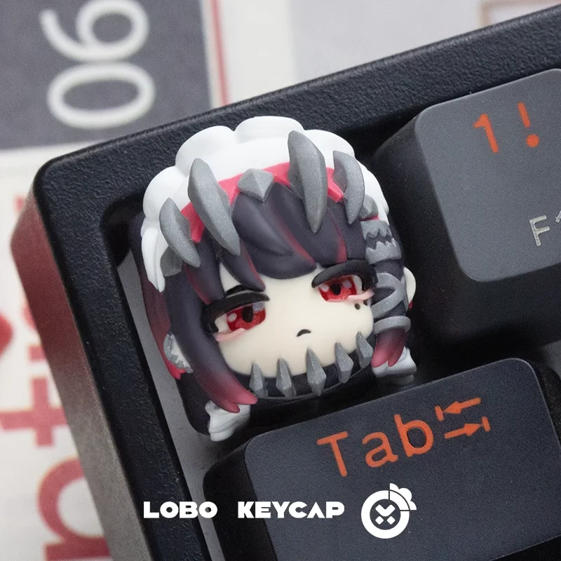 Lobo Keycap Zenless Zone Zero Ellen Joe 3d Stereo Keycap Esc Replace Key Cartoon Anime Resin Keyboard Decoration Gift For Gamers