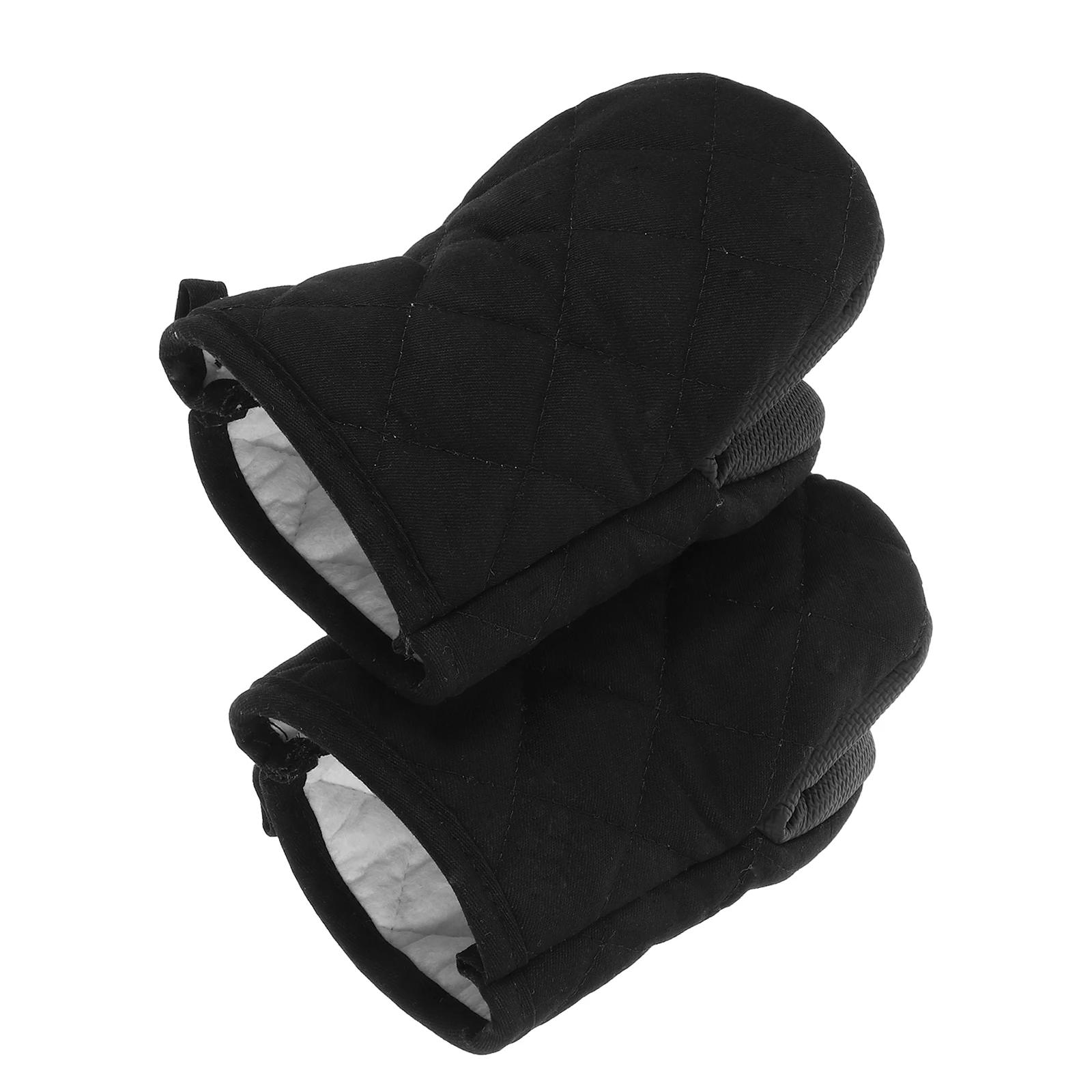 

2Pcs Black Baking Accessories For Women Bake Anti Thickened Heat Resistant Oven Kitchen Child Mitts Holder Microwave Safe