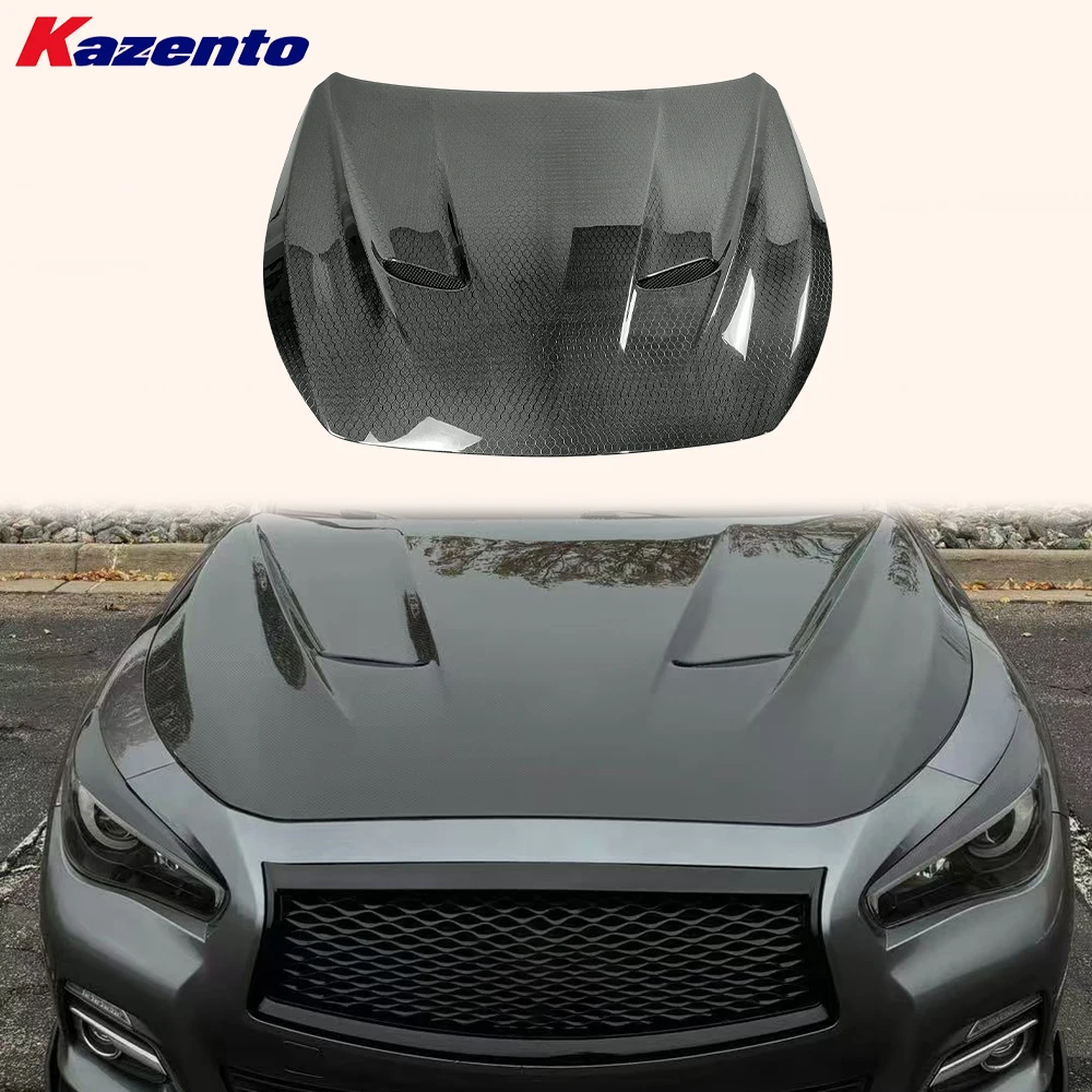 

Для Infiniti Q50 V37 седан 4-дверный 2013-2024 HT Тип сотовый карбоновый вентилируемый капот (перевозка океана выгодно, добро пожаловать на побег)