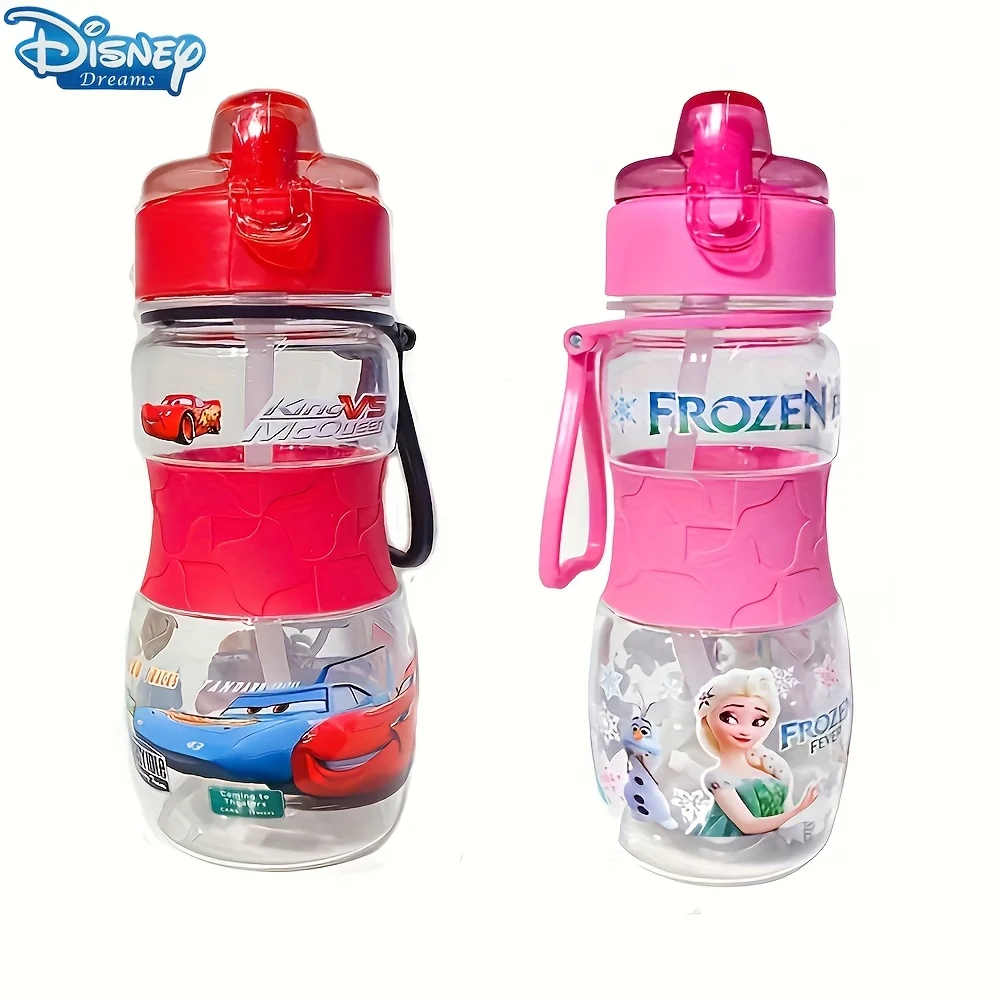 

Disney 400ML Small Mouth Straw Water Cup Frozen Lightning McQueen Cartoon Children's Water Cup Outdoor Handheld Portable Bottle