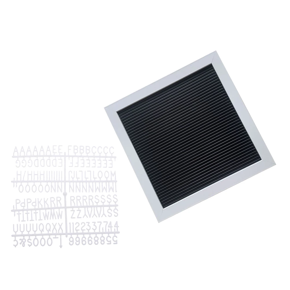 Wooden Letter Changeable Message Home Rustic Wood Framed Memo Board Detachable Letters Wall Display Communication