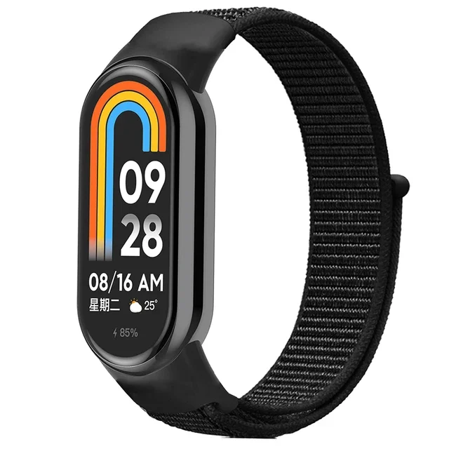 Nylon Loop Strap For Xiaomi Mi Band 9 8 7 6 5 4 Bracelet Wristband Correa Sports Miband 8 7 6 5 Watchband For Mi Band 6 5 4 Belt