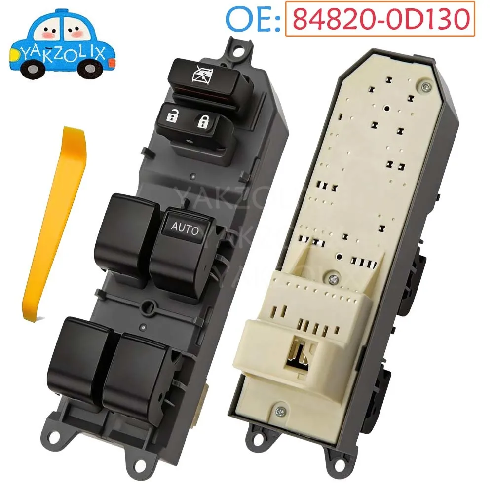 

For Toyota Camry Tacoma Yaris Highlander Land Cruiser Venza Lexus CT200h Front Right Electric Power Master Window Switch Button