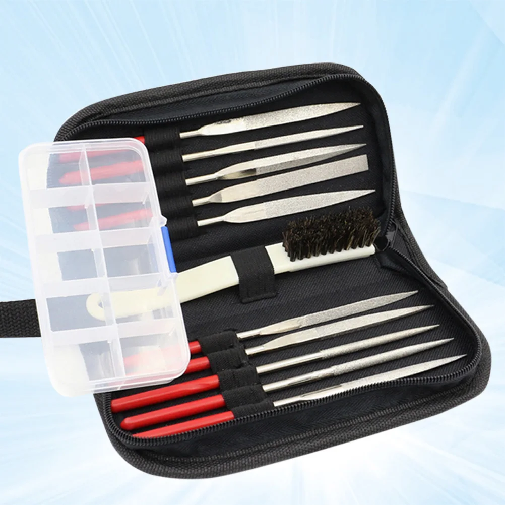 

13pcs 4 X 160Mm Electroplated Diamond Files High Strength Multi-Functional Grinding Tools For Glass Ceramic Silver