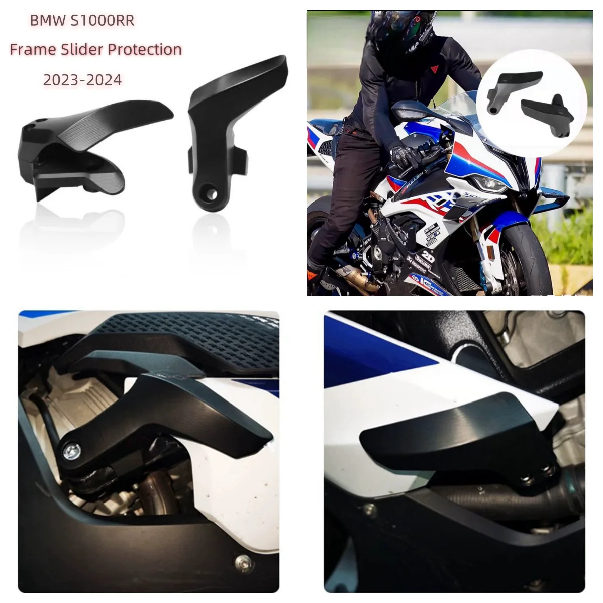 

S1000RR 2023 Frame Slider Motorcycle Accessories Crash Protection For BMW S1000RR 2023 2024 Crash Protectors