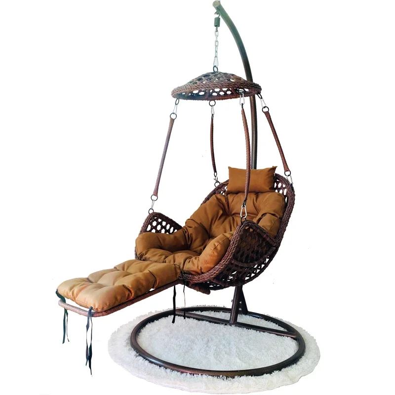 

Factory price high quality Wholesale Outdoor Round Rattan Swing living room Hanging egg Chair