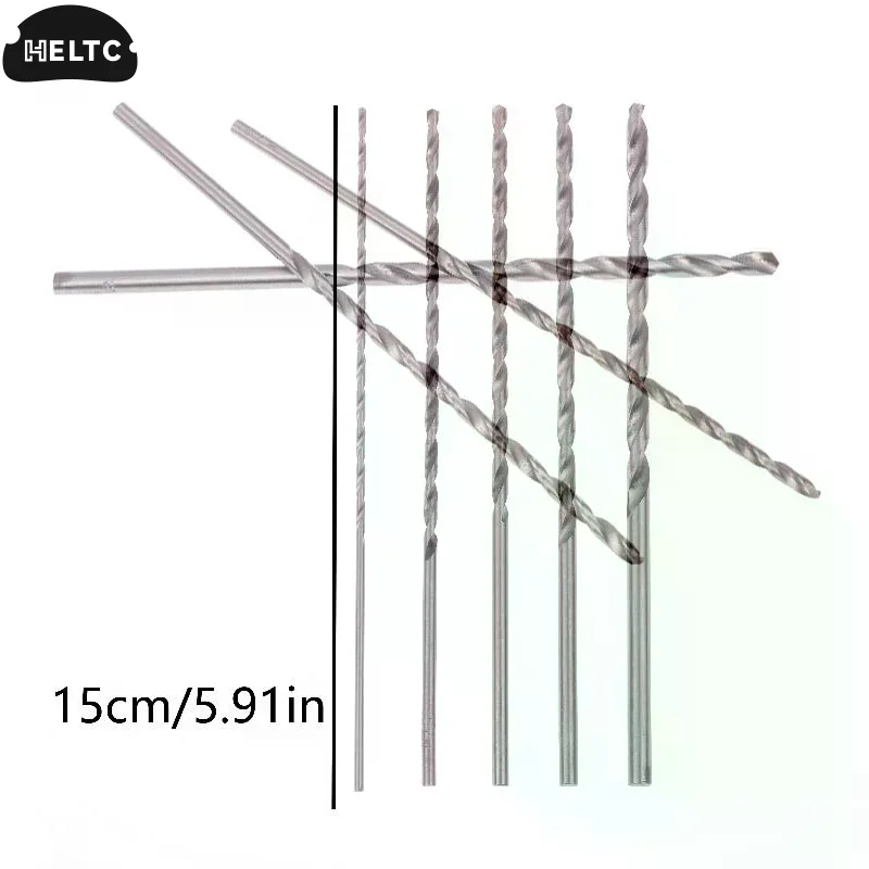 

5Pcs 2mm 3mm 3.5mm 4mm 5mm Twist Drill Bit Kit For Wood Plastic Alloy Metal Woodworking Deep Hole Drilling