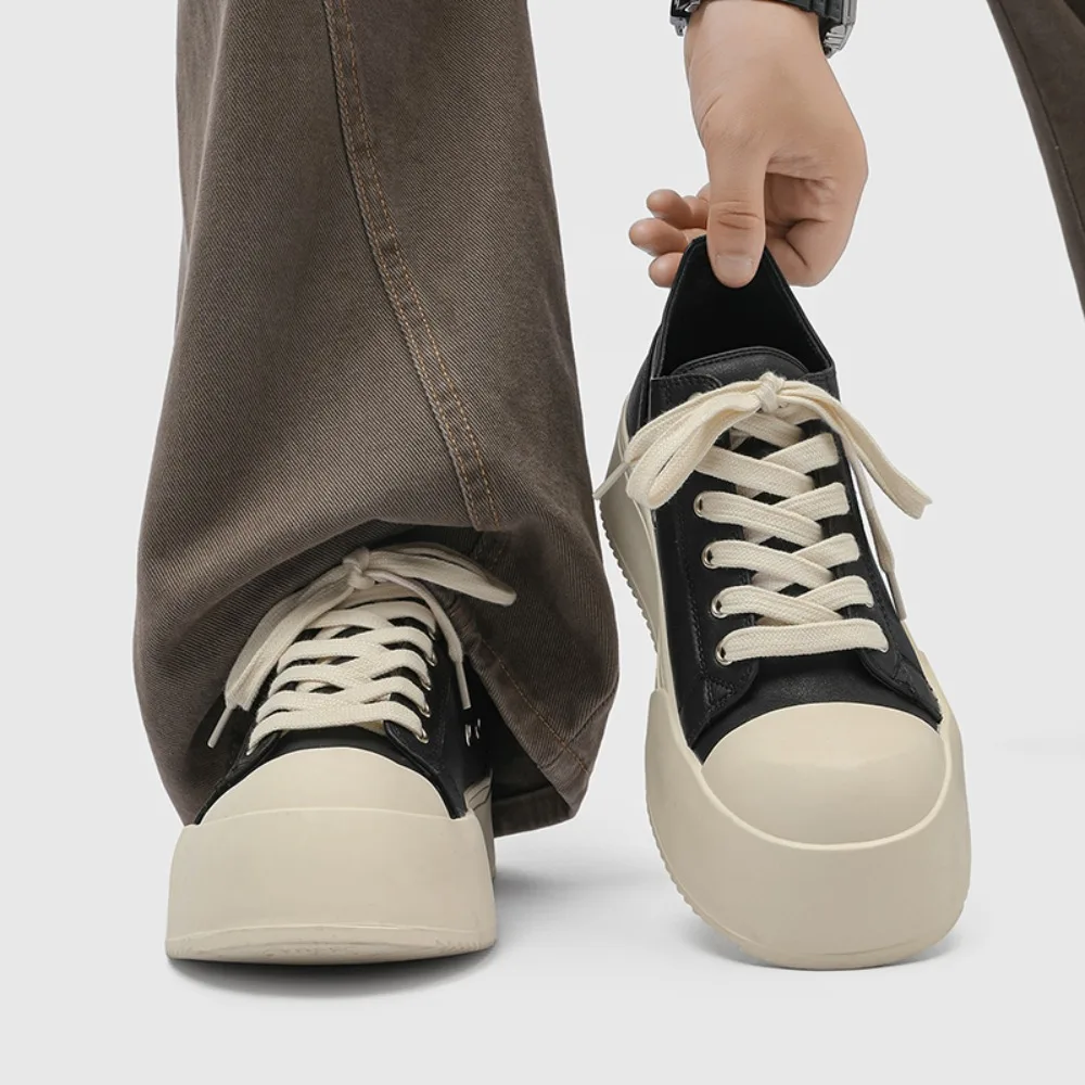 

Высококачественные мужские повседневные кожаные туфли на толстой подошве, люксовый бренд, из натуральной кожи, вулканизированные, удобные оксфорды для ходьбы