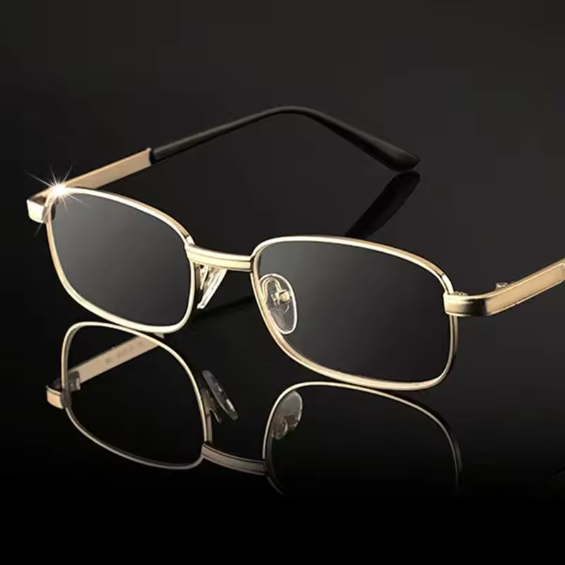 Design Reading Glasses for Men and Women Full-frame Alloy Clear HD Lens Presbyopia Eyeglasses Impact Scratch Resistant 0 To +4.0 - Image 7