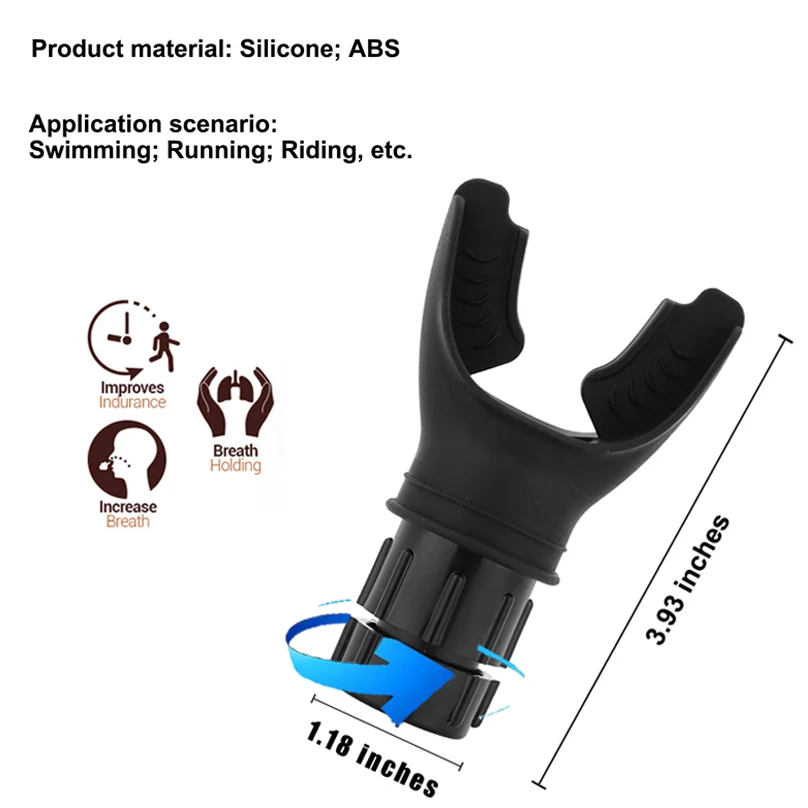 Breathing Trainer Lung Flexer Drop shipping Durable Fitness Exerciser Increases Lung Capacity Breath Adjustable Deep Breath