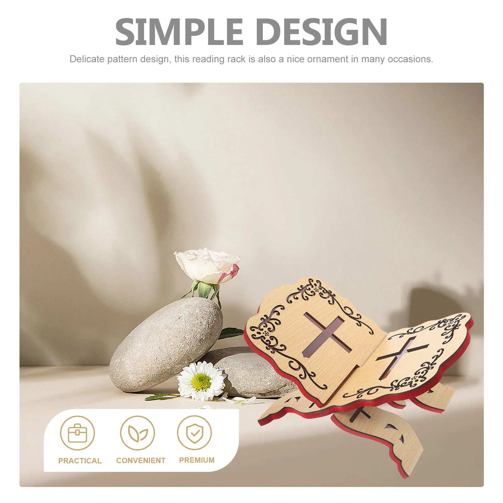 

Quran Book Stand Detachable Holder For Temple Classics Desk Book Rack Buddhist Reading Stand Reading Supply