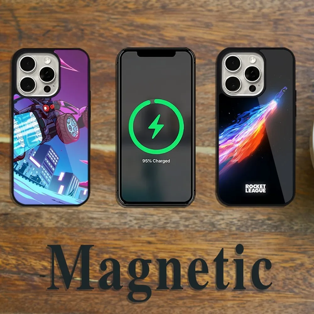 Rocket League Game Phone Case Magsafe Magnetic For iPhone 11 12 13 14 15 Pro Max Plus Wireless Charging