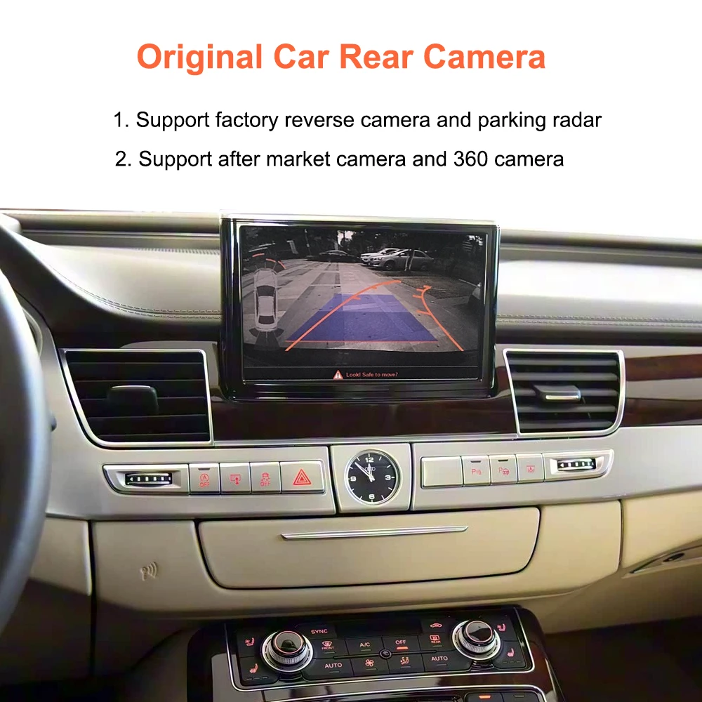 Bonroad Linux Kabelloses CarPlay Android Auto Interface für Audi A8 2012-2018 MMI 3G System 7-Zoll-Bildschirm Upgrade Decoder Box Airplay – Detail 9