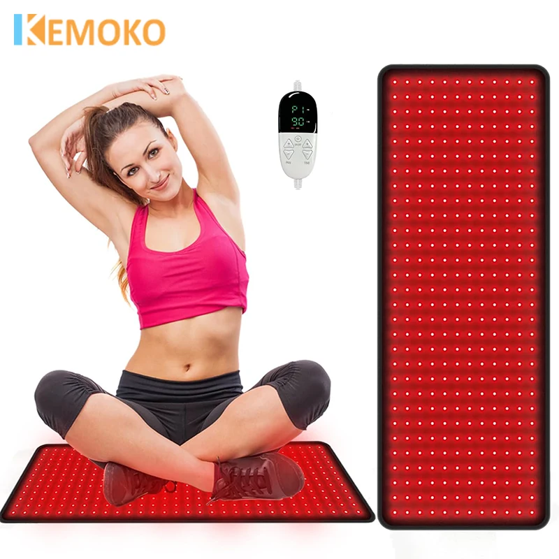 

360 LEDs Red Light Therapy 850nm 660nm Heating Infrared Light Pad Waist Back Shoulder Joint Muscle Wrap Body Slimming Machine