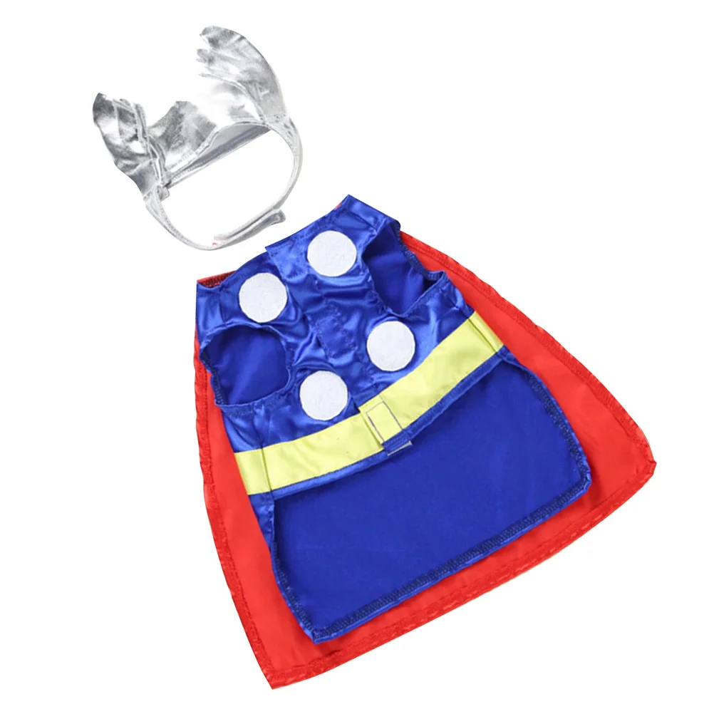 

1Set Dog Cosplay Suit Soft Polyester Skin Friendly Pet Costume Halloween Party Outfit Hat Pet Costume Dog Cosplay Clothes