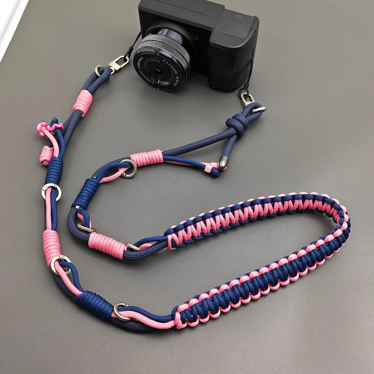 Hand-braided Adjustable Repalcement Bag Strap Multi-purpose Anti-lost Camera Phone Lanyard Crossbody Shoulder Strap Accessories