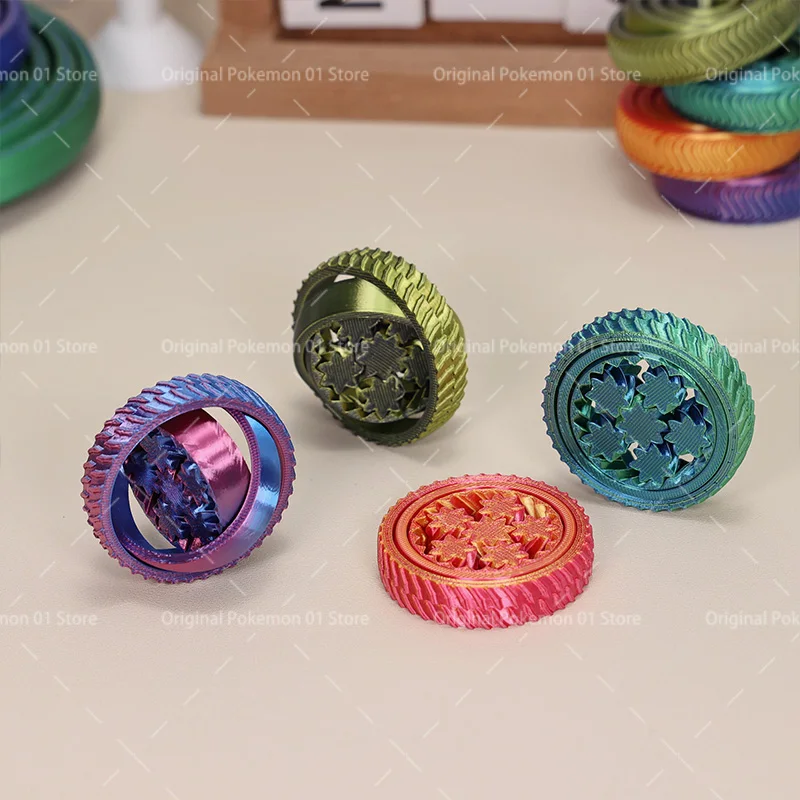 Hot 3D Printed Rotating Ball Toy Creative Fingertip Gyroscope Gravity Rotation Anxiety Relief Novelty Funny Decompression Toy
