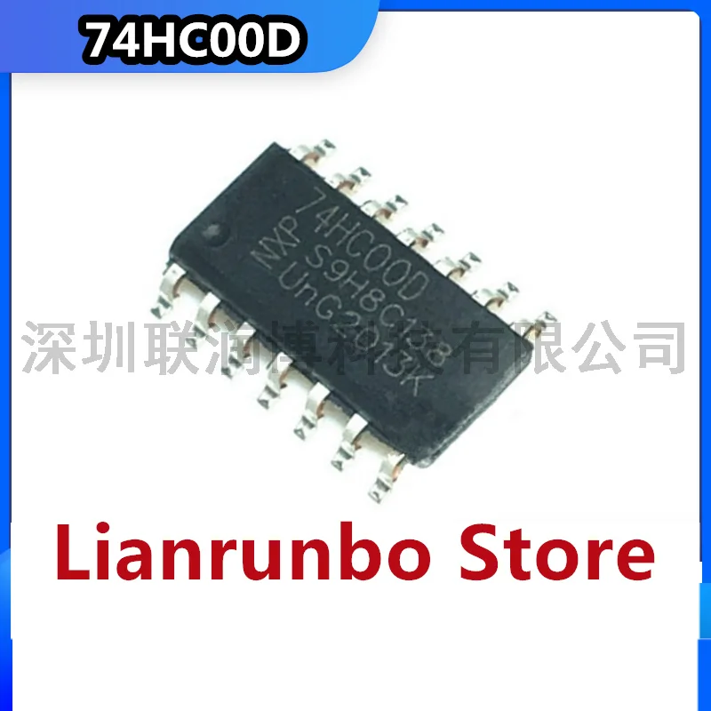 10PCS/Lot 74HC00D brand new genuine four-way 2-input NAND gate chip logic chip/IC SOIC14