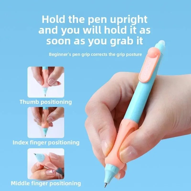 3Pcs/Set Erasable Gel Pens Kawaii 0.5mm Blue Ink Quick Drying ST Tip Proper Pen for Student Stationery Supplies