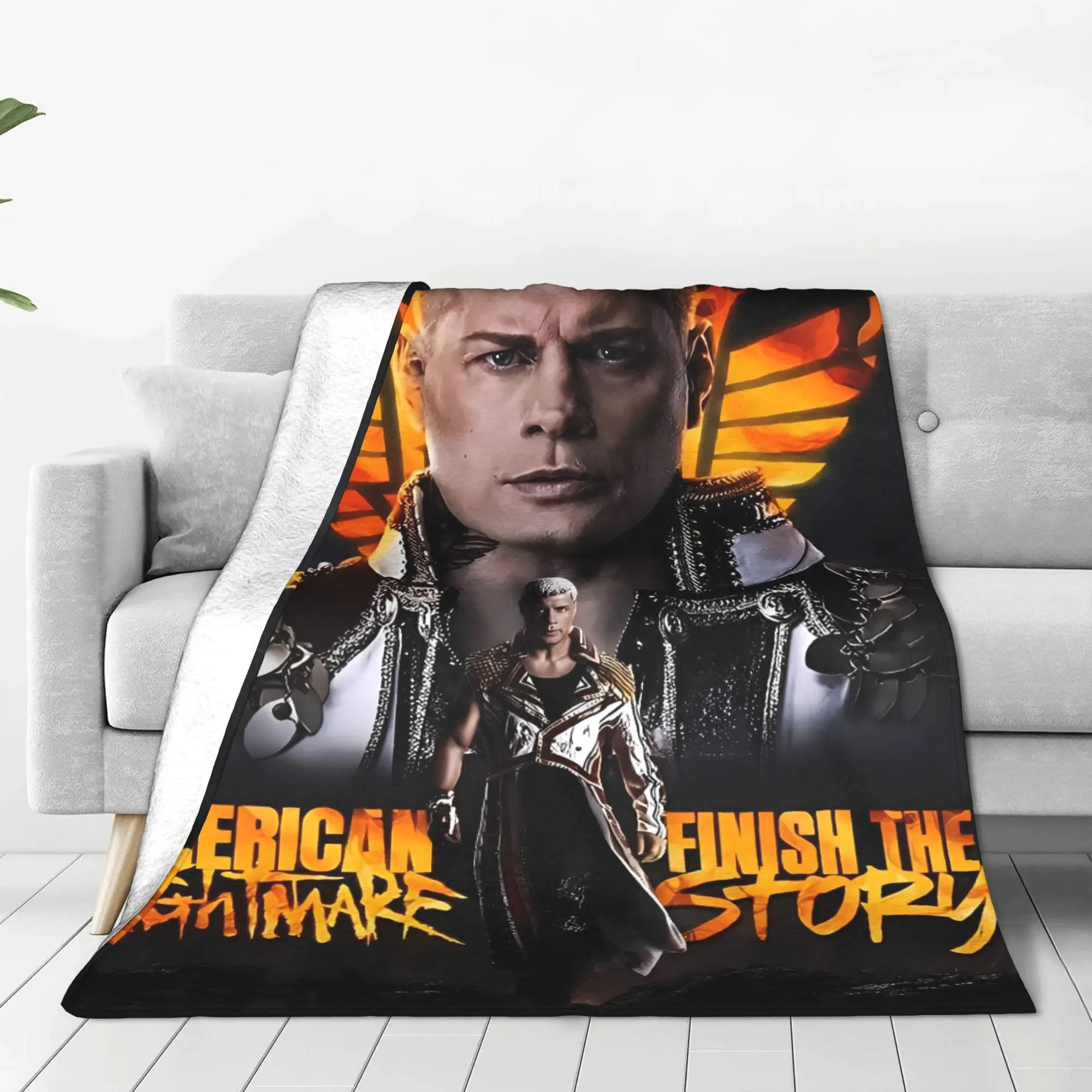 كودي رودس المصارعة بطانية قطيفة الطلاب الفانيلا رمي بطانية للأريكة السرير تصميم ناعم جودة المفرش هدية