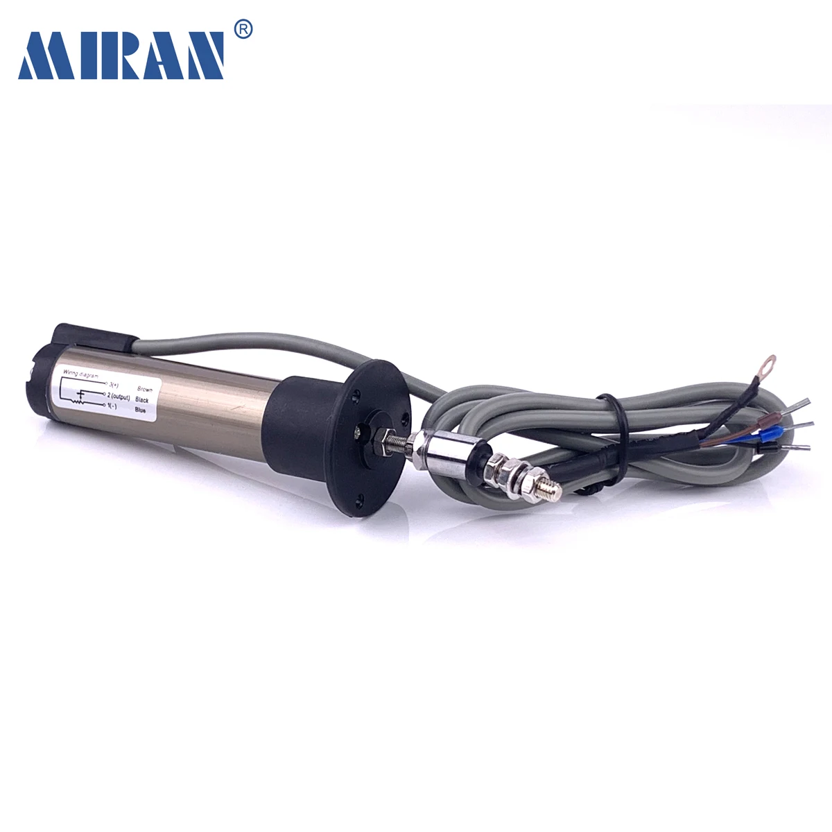 MIRAN KPF Stroke 50-300mm Mini Flange Type Linear Position Transducer Sensor Linear Scale for Coal,Hydraulic Machinery