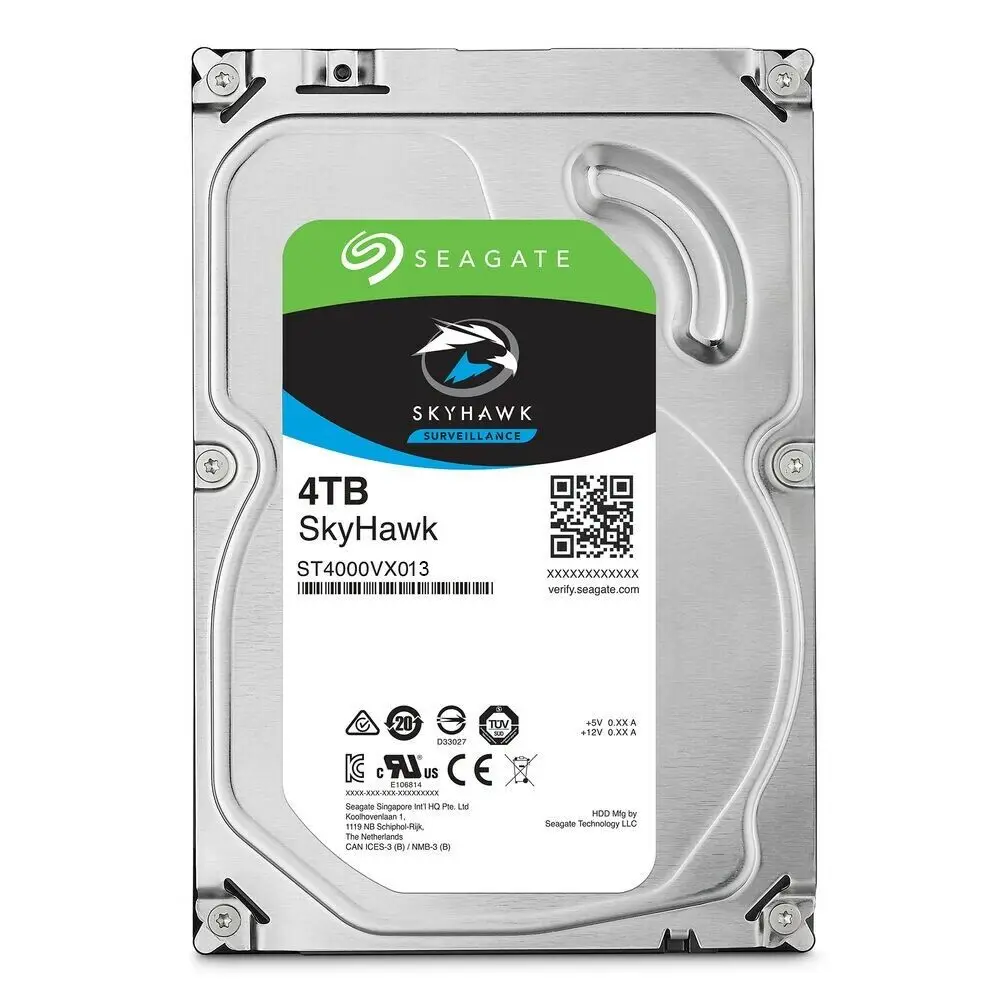

Seagate Skyhawk Hard Disk ST4000VX013 4TB 7.2K SATA 6Gb/s 256MB 3.5'' Surveillance HDD