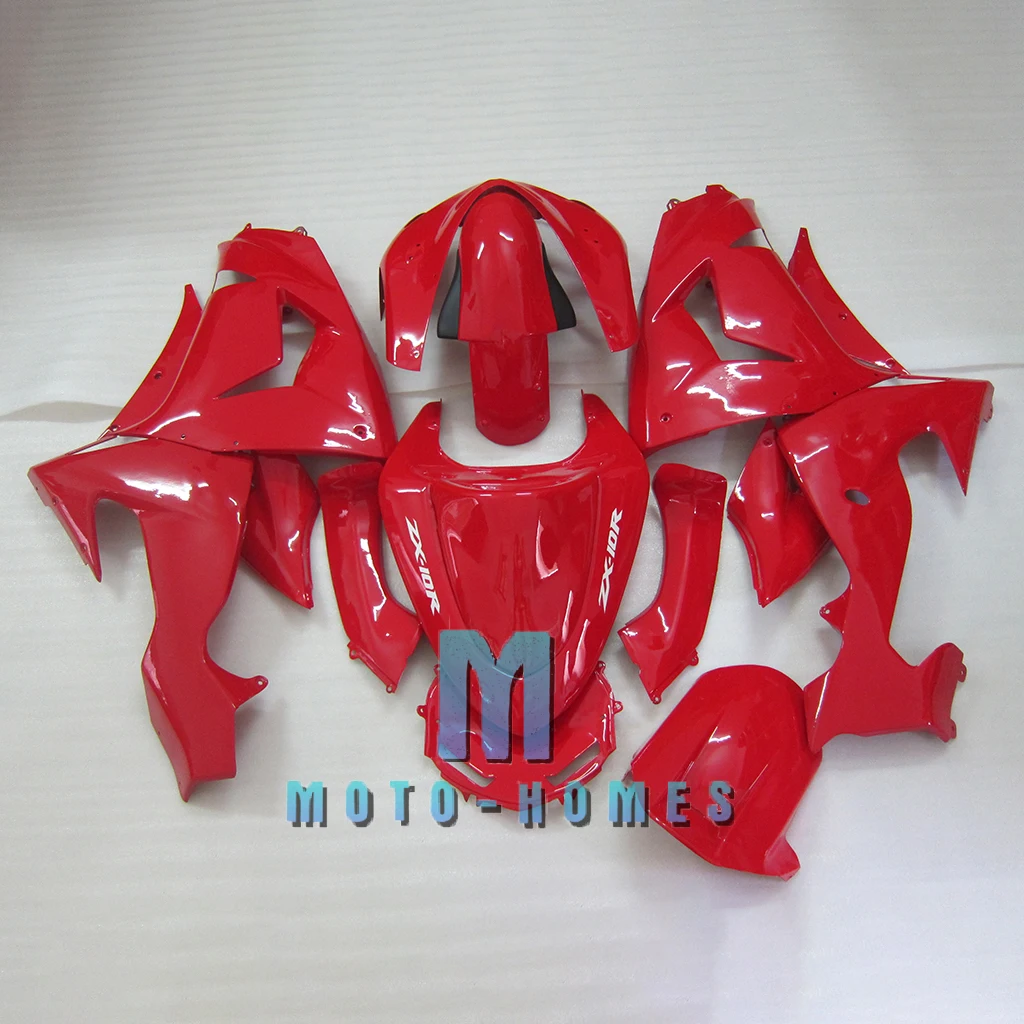 Kit de carenados personalizados para motocicleta, piezas de repuesto de inyección de color rojo, para ZX-10R, 2006, 2007, Kawasaki Ninja ZX10R, 06, 07