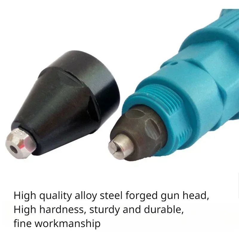 الكهربائية جوزة برْشام بندقية التثبيت الملحقات أداة الأساسية سحب سبيكة تحويل رئيس اللاسلكي برشام بندقية الحفر محول الرأس