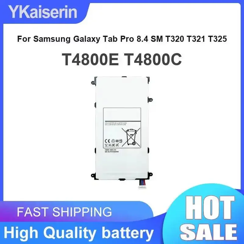 Tablet Battery High Performance 4800mAh T4800E T4800C For Samsung Galaxy Tab Pro 8.4 SM T320 T321 T325