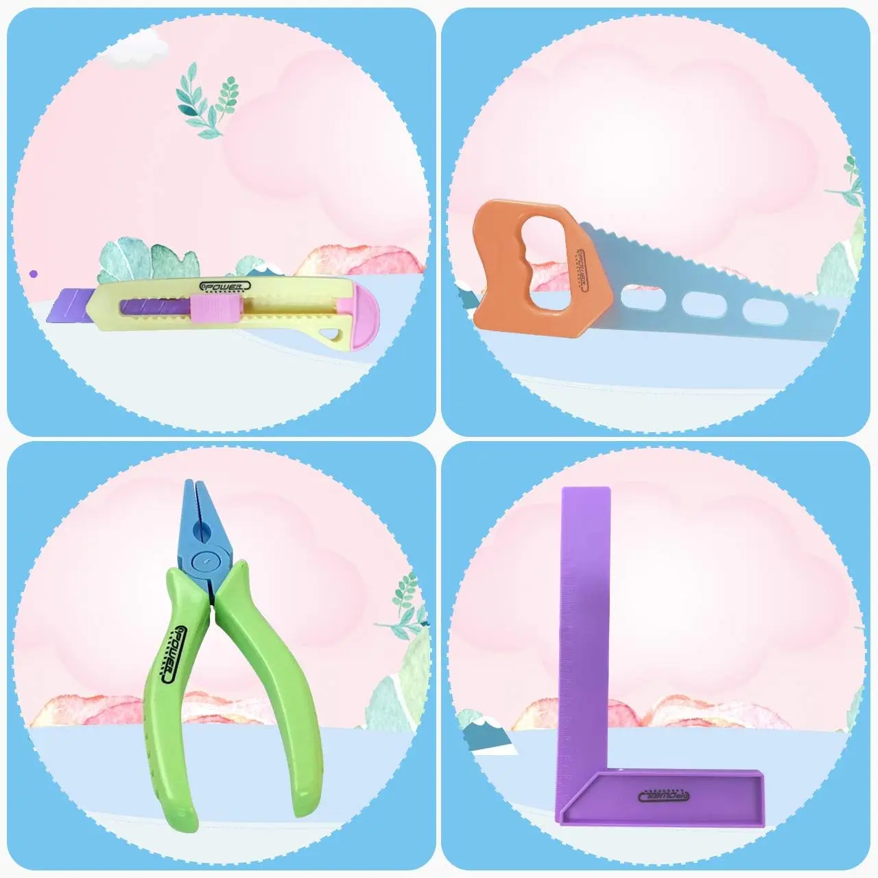 Children Toy Tool Kits Engineer Simulated Repair Toolbox Set Pliers Screwdriver Play House Toy Drill Puzzle Gift for Girl