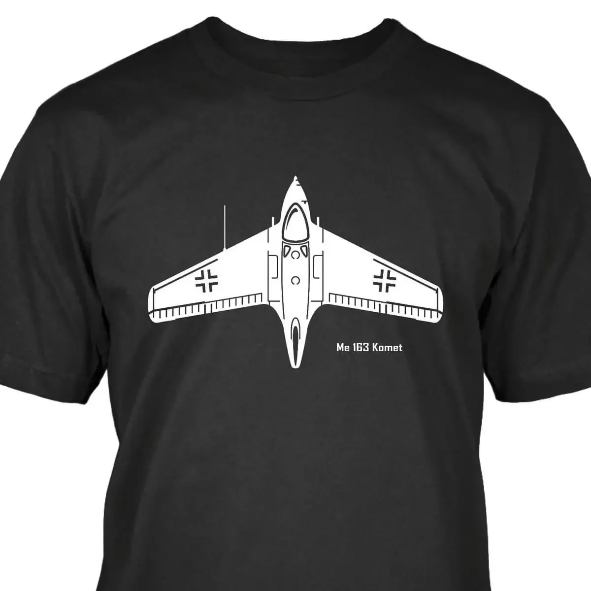 Messerschmitt Me-163 Komet Interceptor Aircraft T-Shirt 100% Cotton O-Neck Summer Short Sleeve Casual Mens T-shirt Size S-3XL